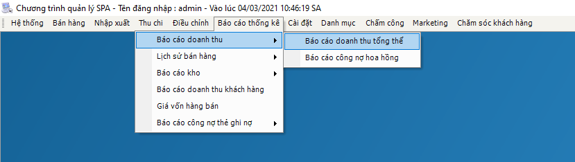 phan mem quan ly phong kham zinclinic quan ly bao cao