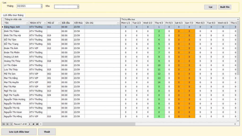 phan mem quan ly spa zinspa lich dieu tour